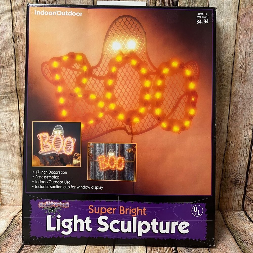 Vtg. Wal-Mart Halloween Super Bright Sculpture 17”